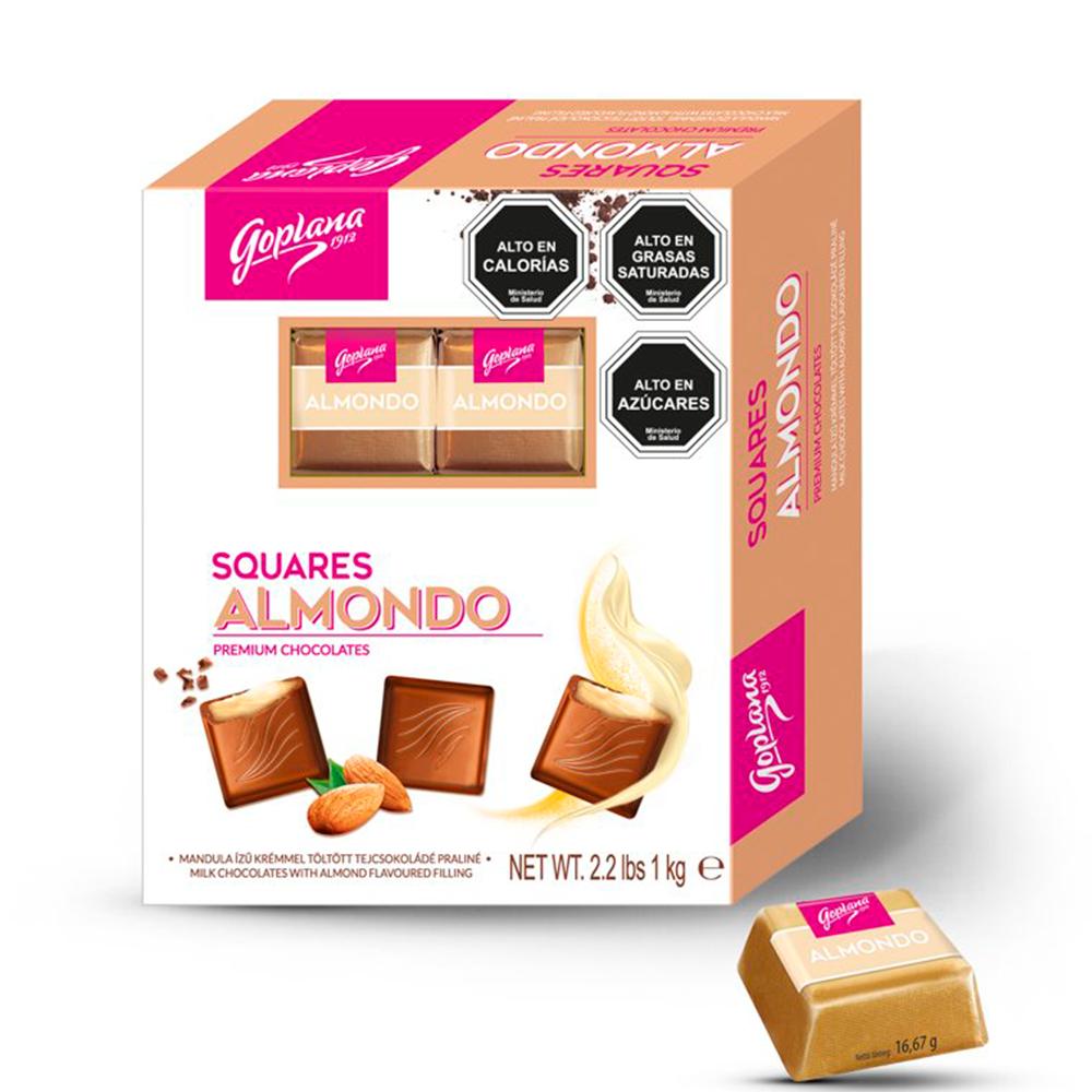 Caja Bombones Chocolate Goplana 1 Kg Almendra