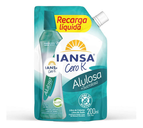 Recarga De Endulzante Alulosa Sucralosa 200ml Iansa - Lireke