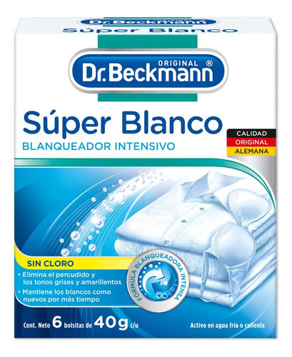 Blanqueador De Ropa 240g Dr. Beckmann Alemán