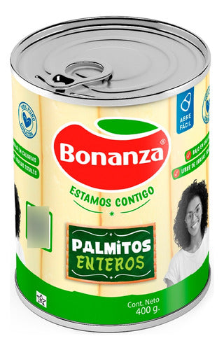 Palmitos Enteros 400g Bonanza - Lireke