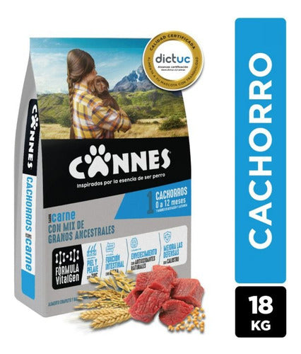 Alimento Perro Cachorro Sabor Carne 18 Kg Cannes