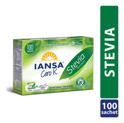 Stevia En Sachet 100 Unidades Iansa - Lireke