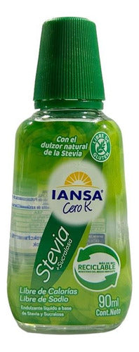 Endulzante Iansa Cero-k Stevia Sucralosa 90ml - Lireke