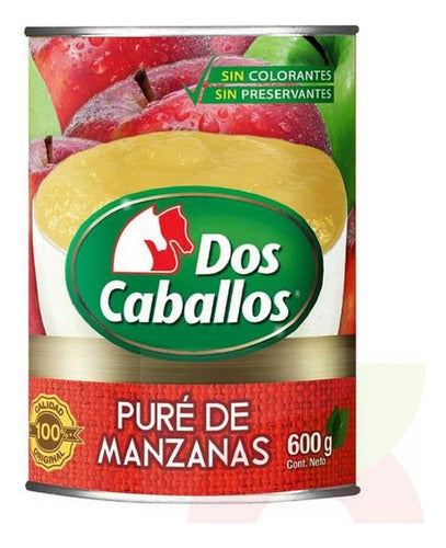 Puré De Manzanas 600g Conserva Dos Caballos - Lireke