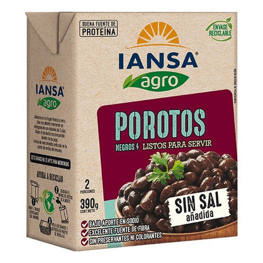 Porotos Negros En Caja 390g Listos Iansa - Lireke