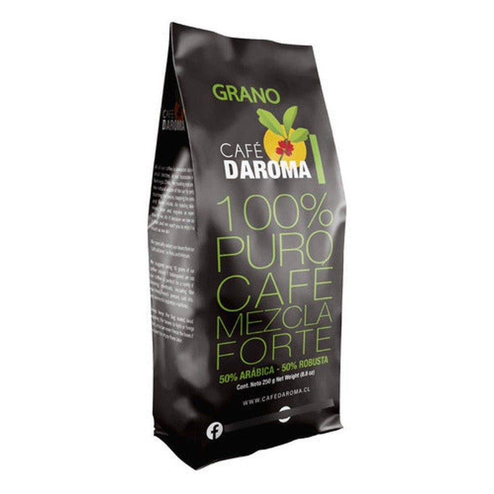 Café En Grano 250g 50% Arábica / 50% Robusta Daroma - Lireke