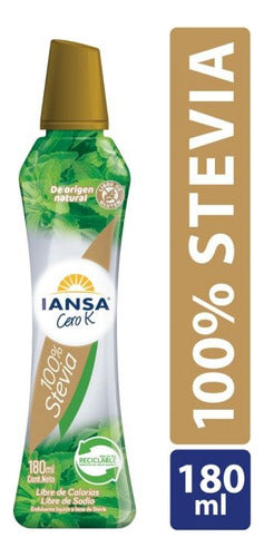 Endulzante Iansa Cero-k Stevia 100% Pura 180ml