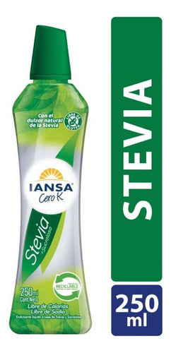 Endulzante Iansa Cero-k Stevia Sucralosa 250 Ml - Lireke