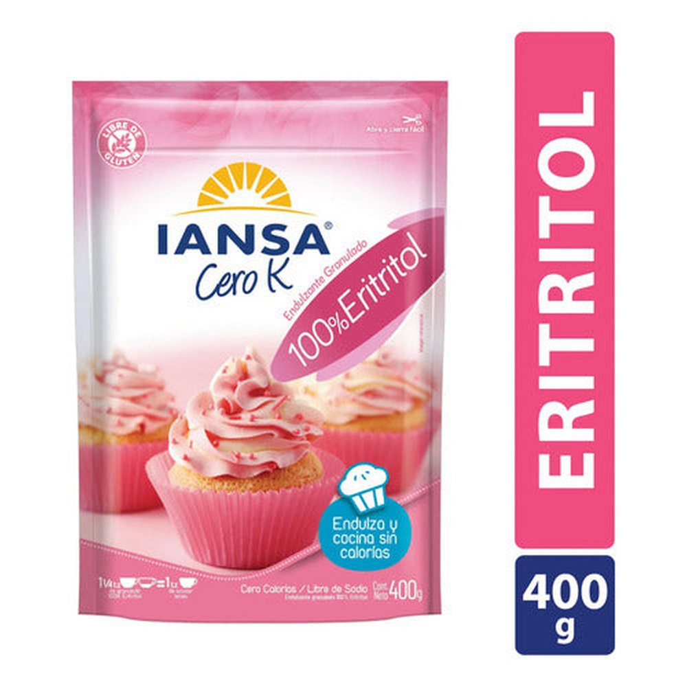 Eritritol Endulzante Granulado 400g Iansa