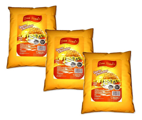 Pack X3 Salsa Cheddar Don Simón 1 Kg - Lireke