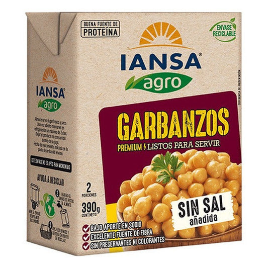 Garbanzos En Caja 390g Listos Para Servir Iansa - Lireke