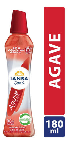 Endulzante Agave Sucralosa Iansa Cero-k 180ml - Lireke