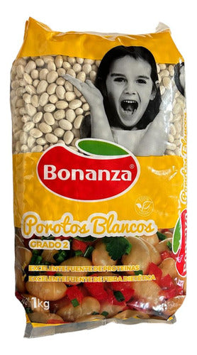 Porotos Blancos 1 Kg Grado 2 Bonanza - Lireke