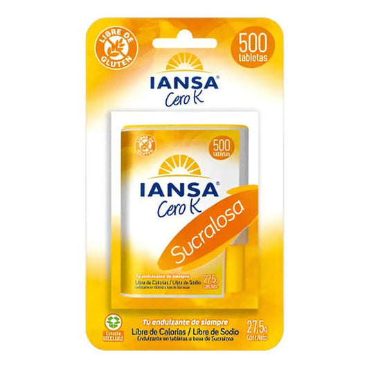 Dispensador De Sucralosa 500 Tabletas Iansa