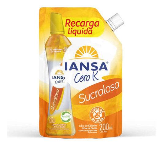 Recarga De Endulzante Sucralosa 200ml Iansa - Lireke