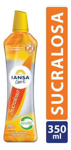 Endulzante Sucralosa Iansa Cero-k 350 Ml - Lireke