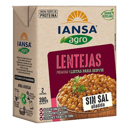 Lentejas En Caja 390g Listas Para Servir Iansa - Lireke