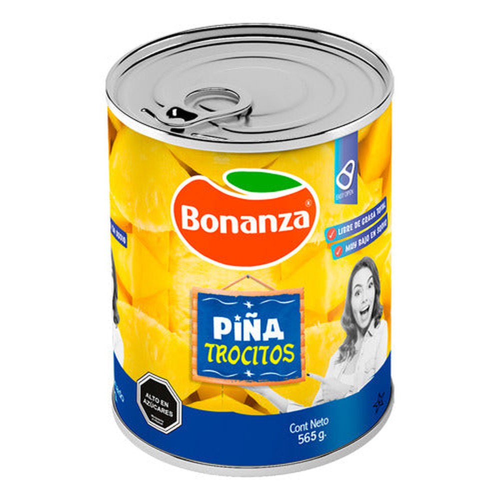 Piña En Trocitos 565g Conserva Bonanza - Lireke