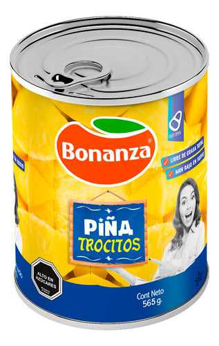 Piña En Trocitos 565g Conserva Bonanza - Lireke