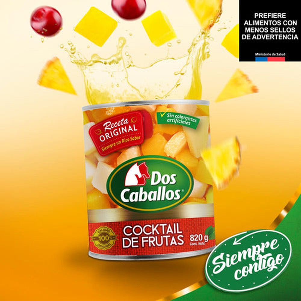 Cocktail De Frutas 820g Conserva Dos Caballos - Lireke