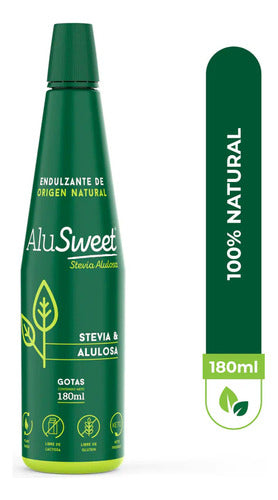 Endulzante Stevia & Alulosa 180ml Alusweet - Lireke