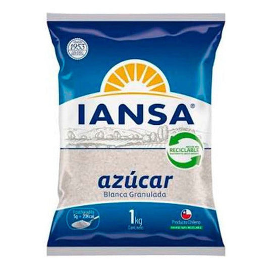 Azúcar Blanca Granulada 1 Kg Iansa - Lireke