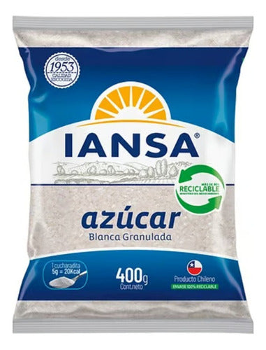 Azúcar Blanca Granulada 400g Iansa - Lireke