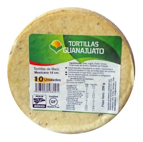 Tortillas De Maíz Blanco Premium 10 Und. 250 Gr