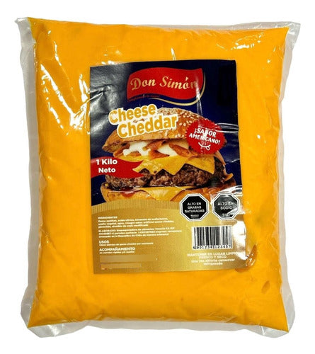 Salsa Sabor Queso Cheddar 1 Kg Estilo Americano