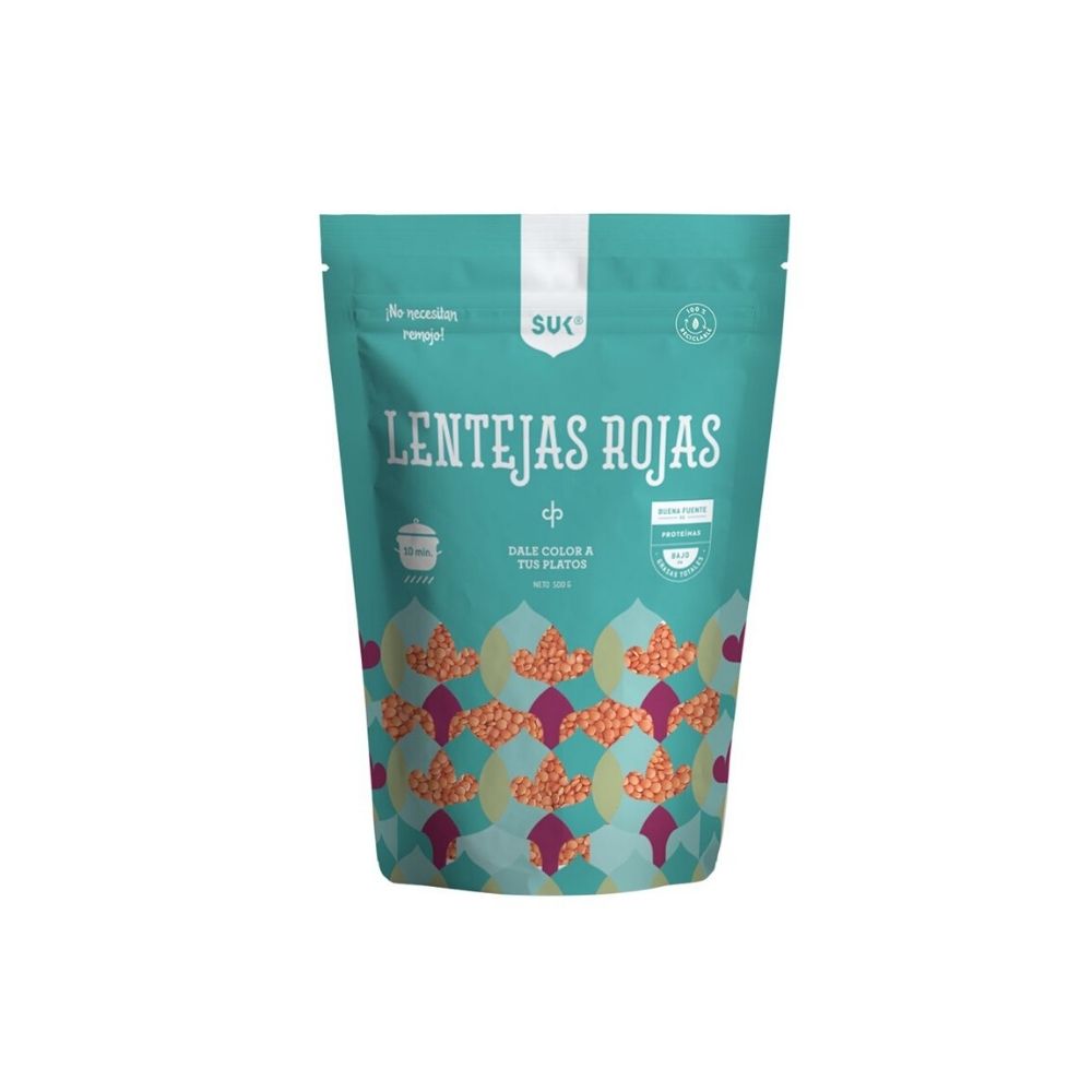 Lentejas Rojas Sin Piel 500gr